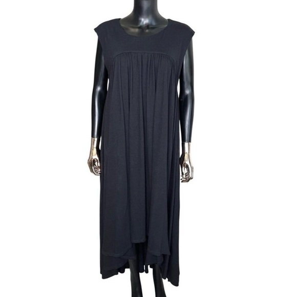 Free People Madelyn Midi Dress Black Sleeveless Small NWOT - Picture 2 of 9